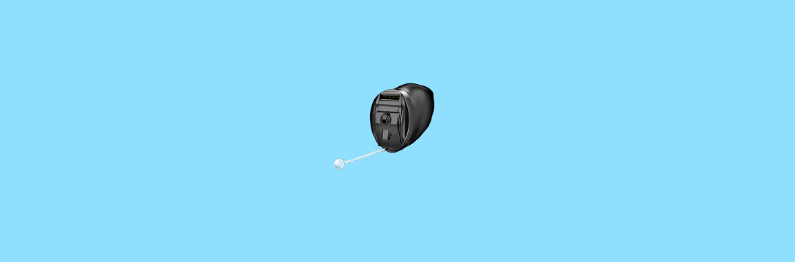 Starkey Signature IIC Black hearing aid